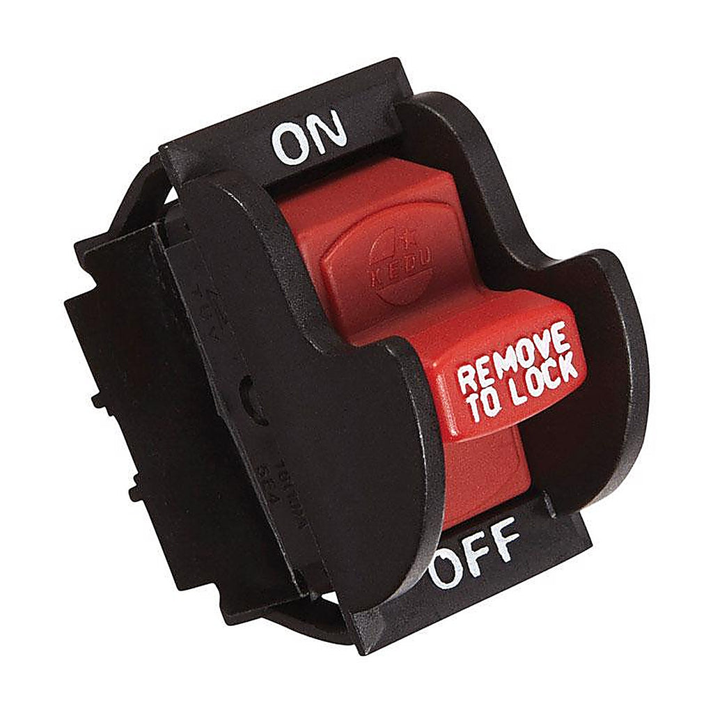 Jandorf - 61314 - 20 amps Single Pole Rocker Power Tool Switch Black/Red - 1/Pack