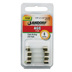 Jandorf - 60636 - AGC 8 amps Fast Acting Fuse - 4/Pack
