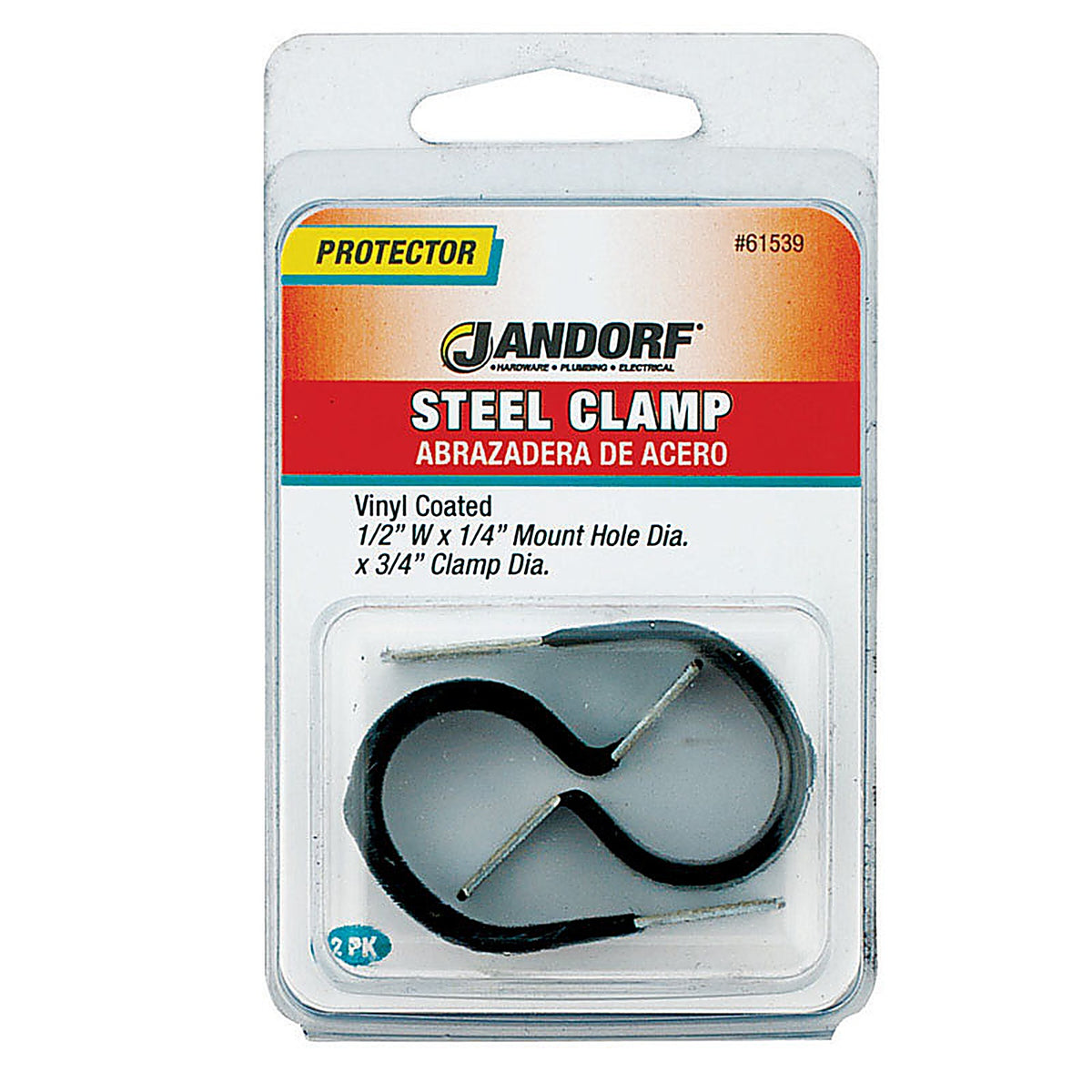 Jandorf - 61539 - 3/4 in. Dia. Steel Clamp - 2/Pack