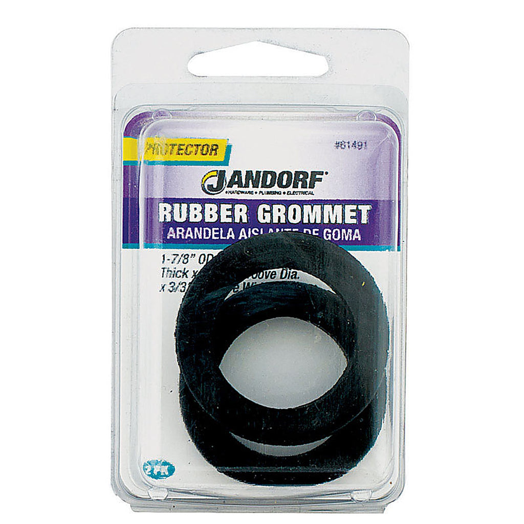 Jandorf - 61491 - 1-7/8 in. Dia. Rubber Grommet - 2/Pack