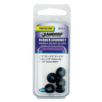 Jandorf - 61511 - 7/16 in. Dia. Rubber Grommet - 5/Pack