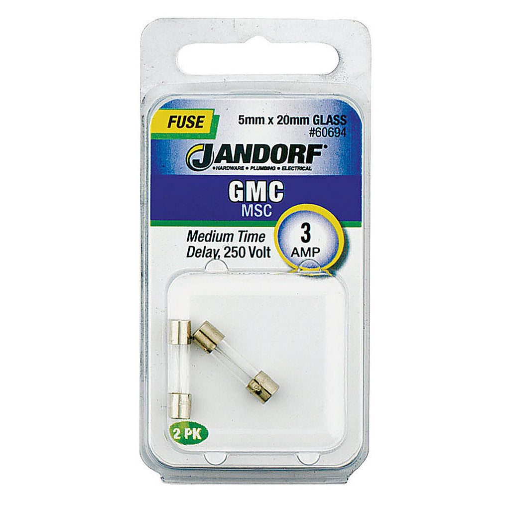 Jandorf - 60694 - GMC 3 amps Medium Time Delay Fuse - 2/Pack