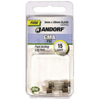 Jandorf - 60690 - GMA 15 amps Fast Acting Fuse - 2/Pack