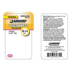 Jandorf - 60870 - 16-14 Ga. Uninsulated Wire Female Disconnect Silver - 5/Pack