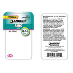 Jandorf - 60905 - 16-14 Ga. Insulated Wire Terminal Ring Blue - 5/Pack