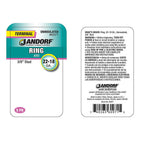 Jandorf - 60971 - 22-18 Ga. Uninsulated Wire Terminal Ring Silver - 5/Pack