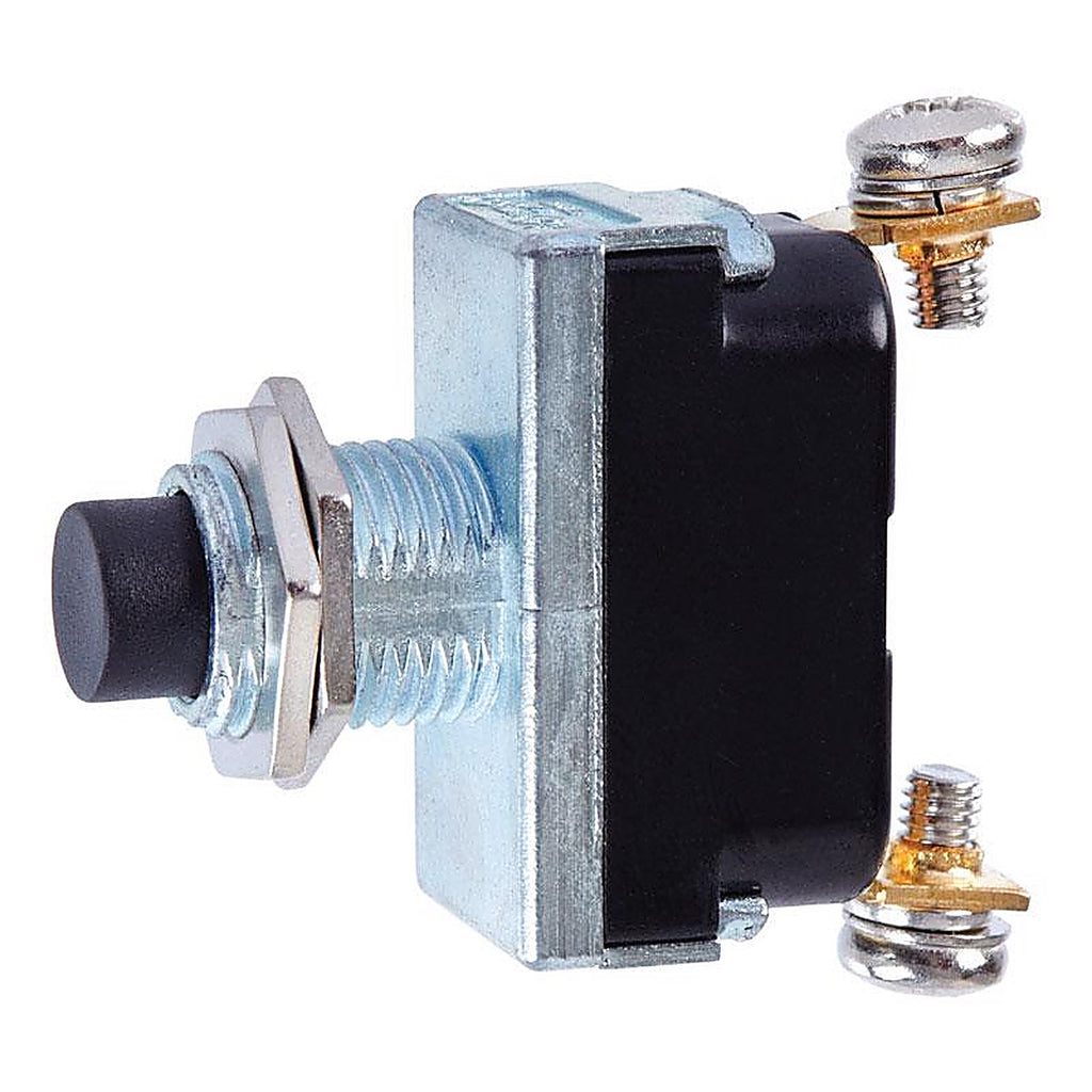 Jandorf - 61123 - 16 amps Single Pole Push Button Power Tool Switch Black/Silver - 1/Pack