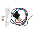 Jandorf - 61200 - 6 amps Single Pole or 3-way Pull Chain Appliance Switch Brass - 1/Pack