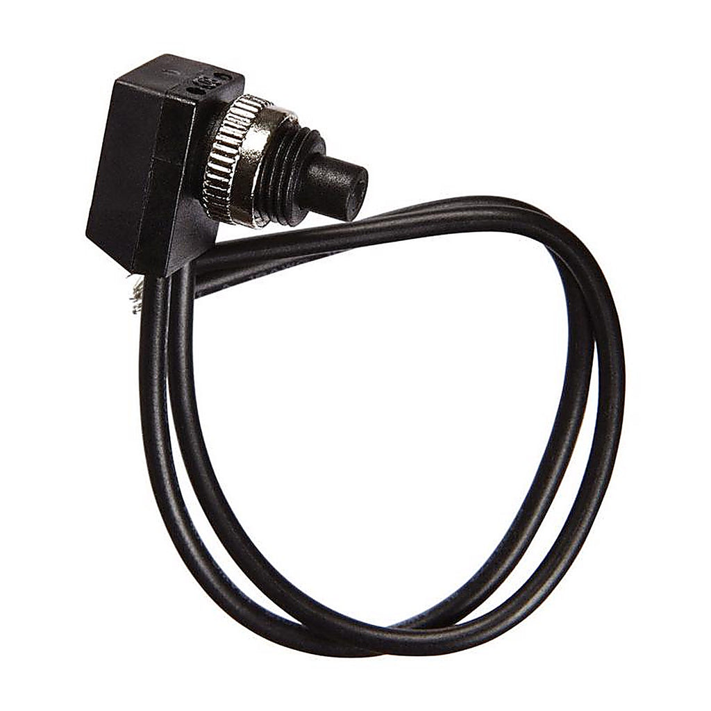 Jandorf - 61221 - 6 amps Single Pole Push Button Appliance Switch Black - 1/Pack