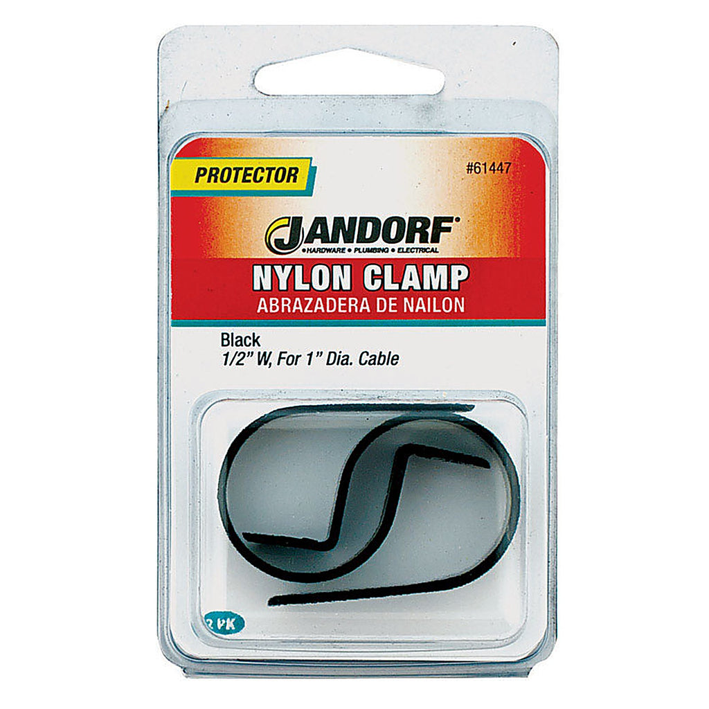Jandorf - 61447 - 1 in. Dia. Nylon Cable Clamp - 2/Pack