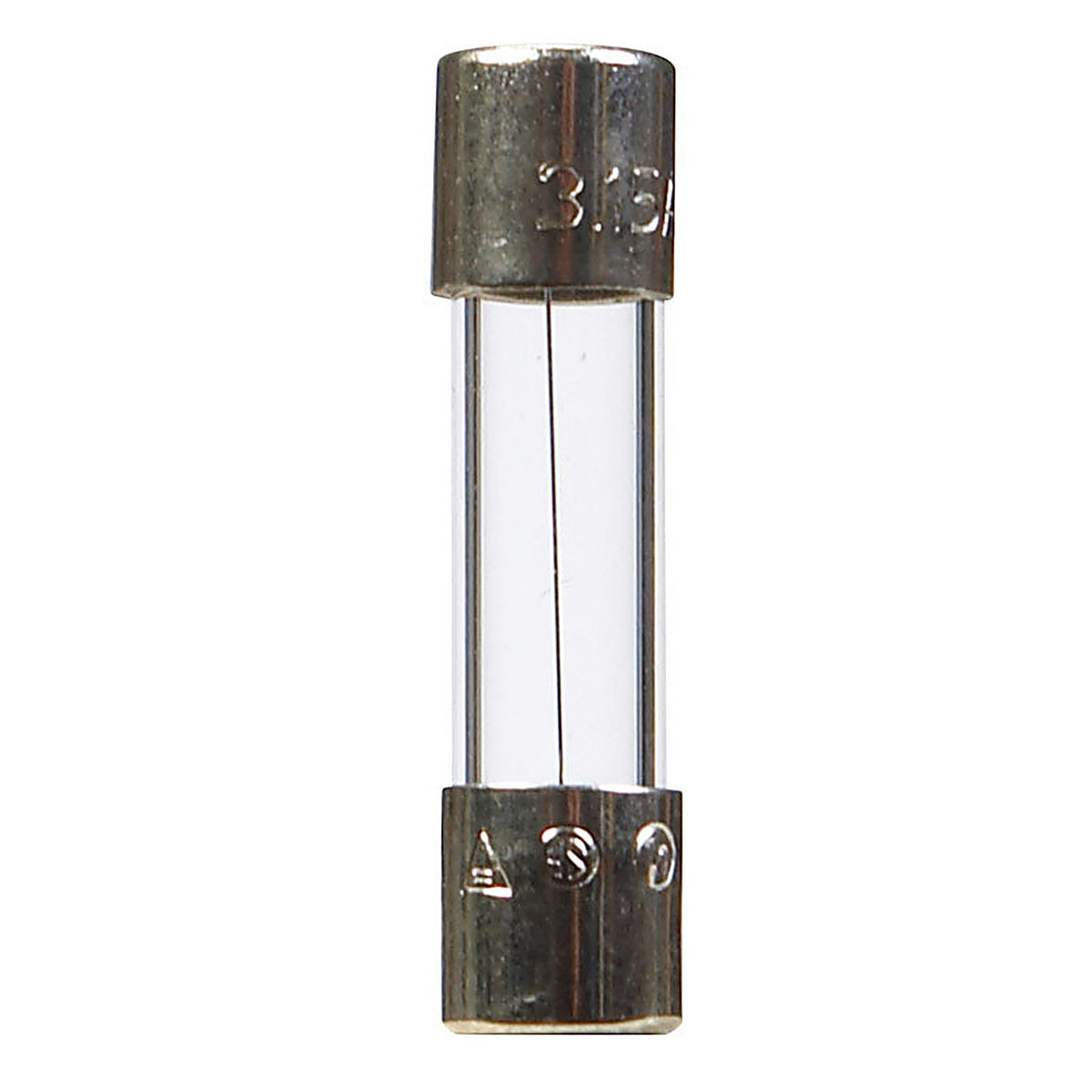 Bussmann - GMA-3.15-R - 3.15 amps Fast Acting Glass Fuse - 5/Pack