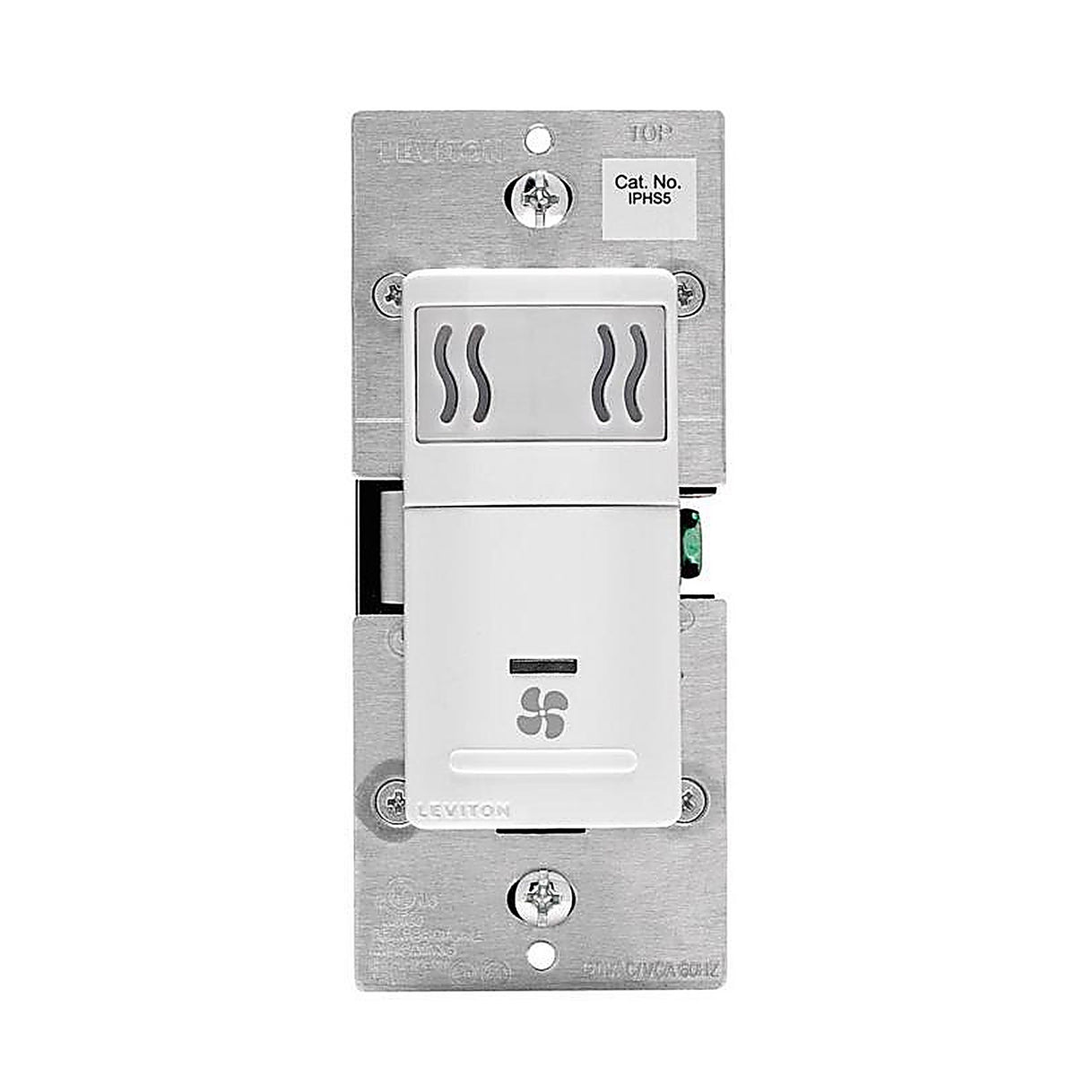 Leviton - R02-IPHS5-0LW - Decora Single Pole Motion Sensor Humidity Sensor/Fan Control White - 1/Pack