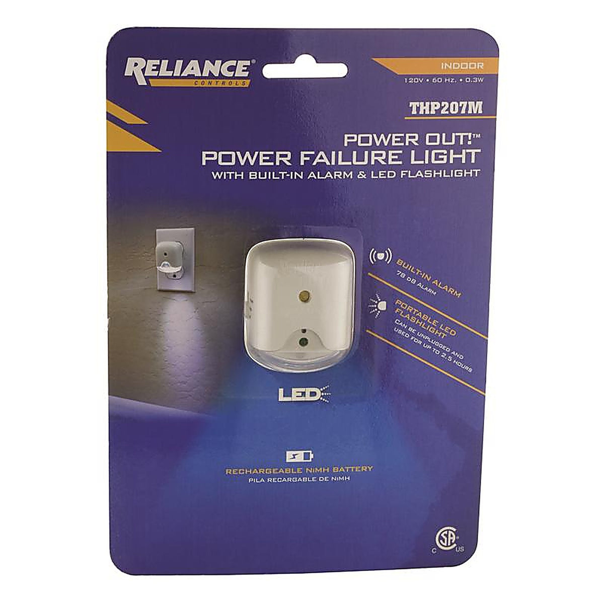 Reliance - THP207M - Power Out 100 lumens White LED Flashlight