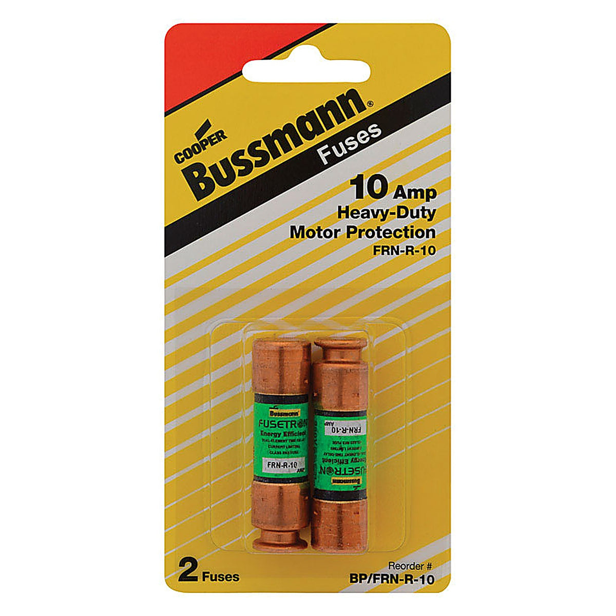 Bussmann - BP/FRN-R-10 - 10 amps Dual Element Time Delay Fuse 2 pk
