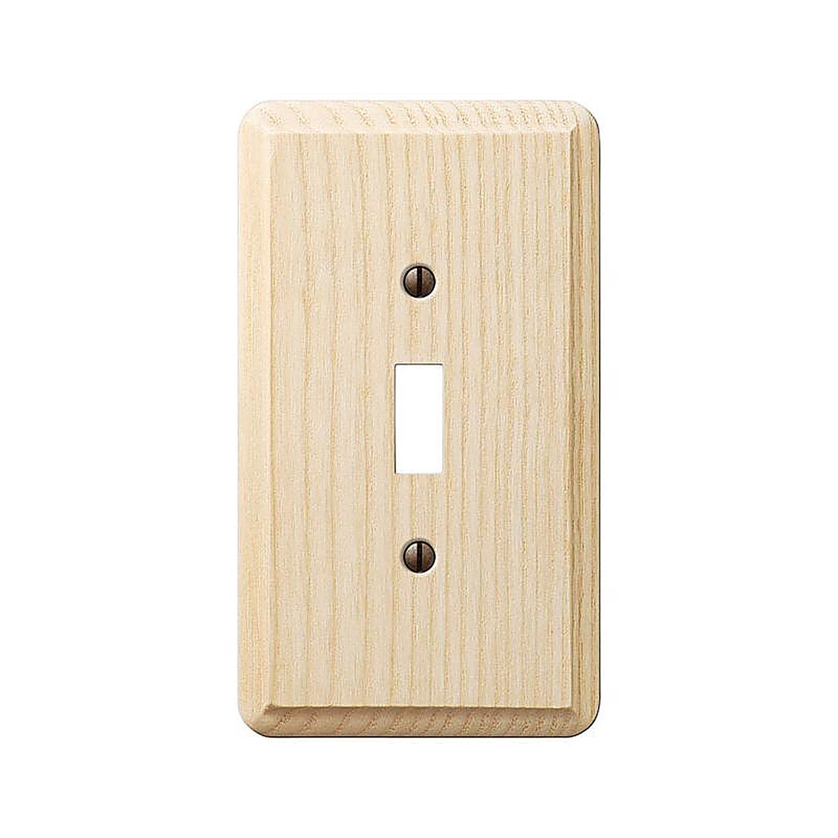 Amerelle - 401T - Contemporary Unfinished Beige 1 gang Wood Toggle Wall Plate - 1/Pack