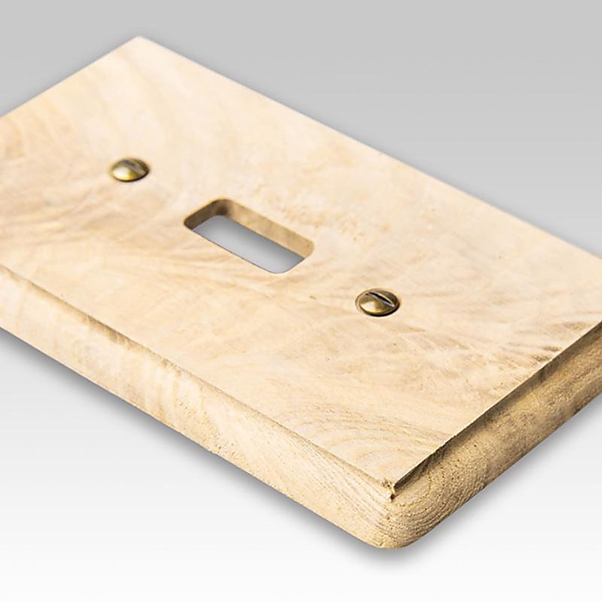 Amerelle - 401T - Contemporary Unfinished Beige 1 gang Wood Toggle Wall Plate - 1/Pack