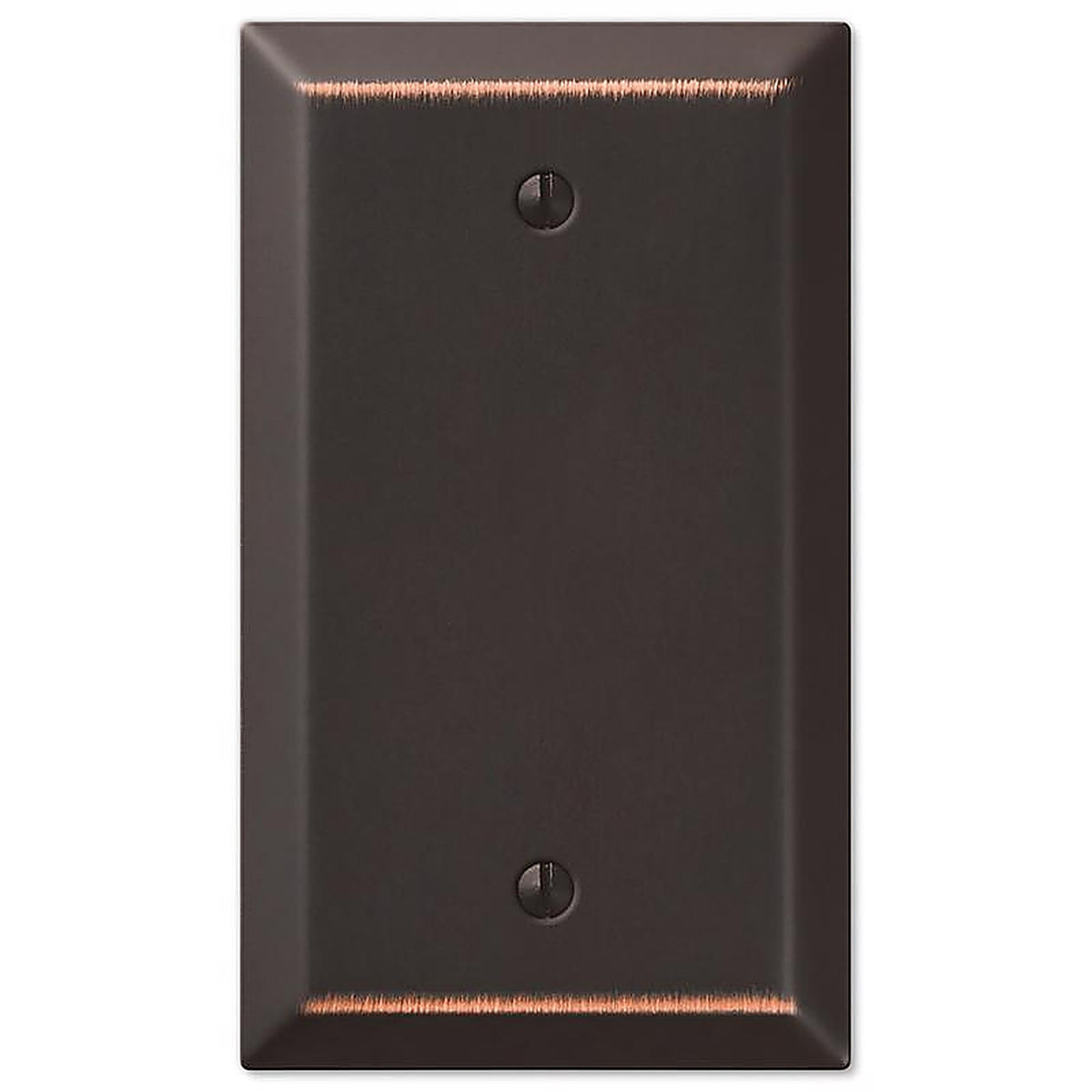 Amerelle - 163BDB - Century Aged Bronze 1 gang Stamped Steel Blank Wall Plate 1 pk