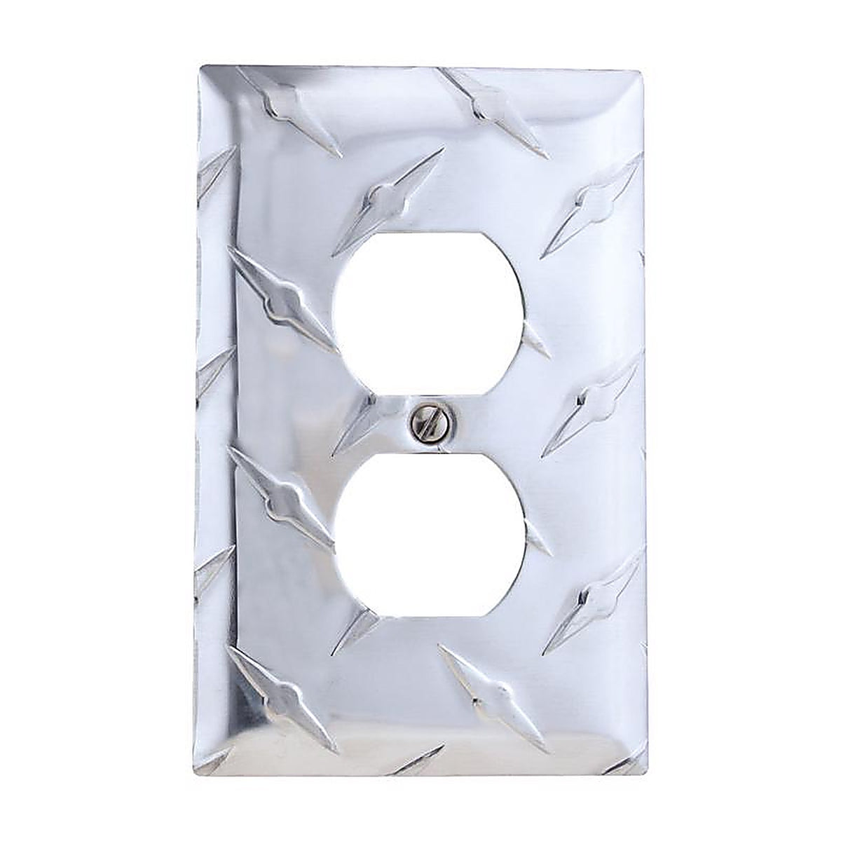 Amerelle - 955D - Diamond Magnesium 1 gang Stamped Aluminum Duplex Wall Plate 1 pk