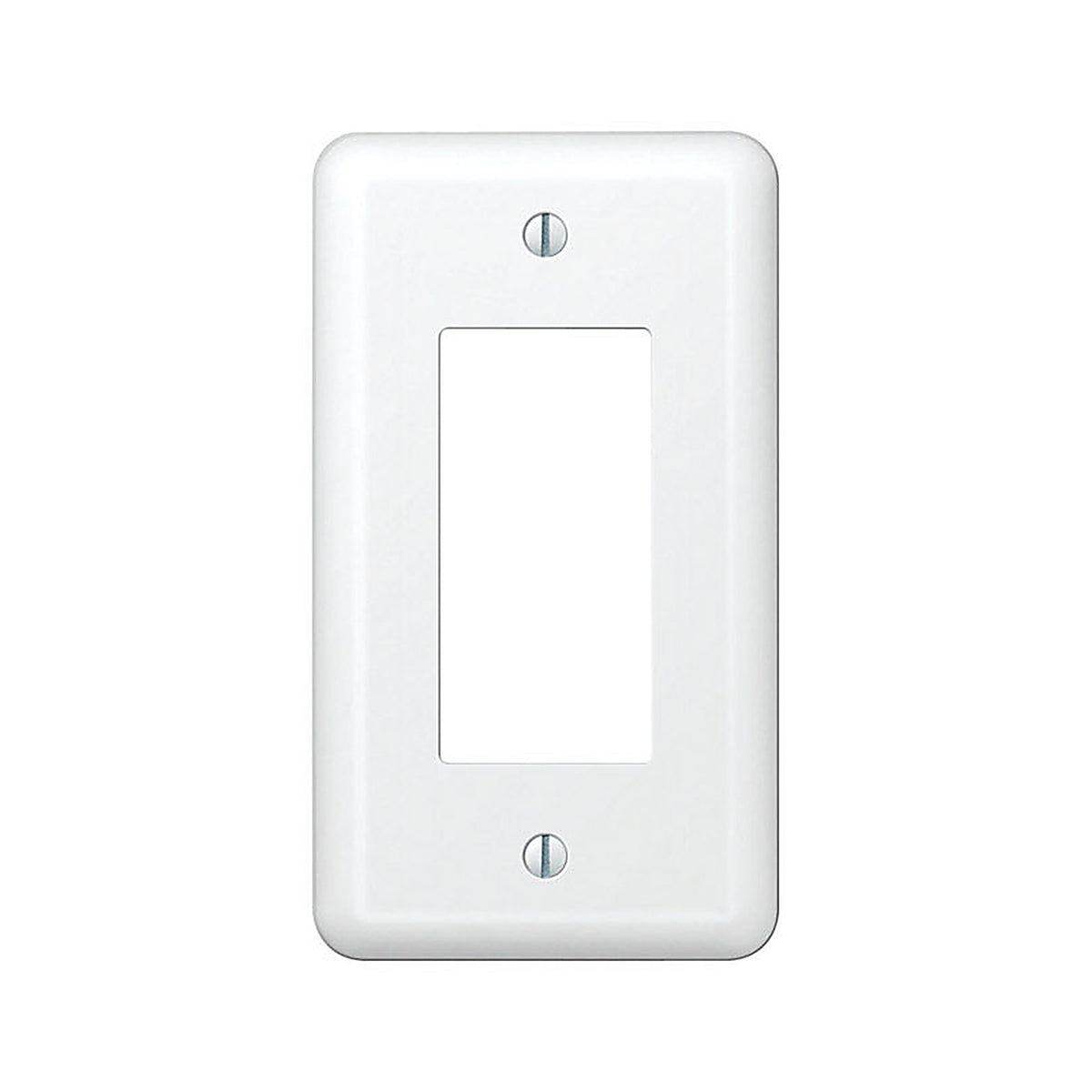Amerelle - 935RW - Devon White 1 gang Stamped Steel Decorator Wall Plate 1 pk