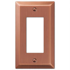 Amerelle - 163RAC - Century Antique Copper 1 gang Stamped Steel Decorator Wall Plate 1 pk