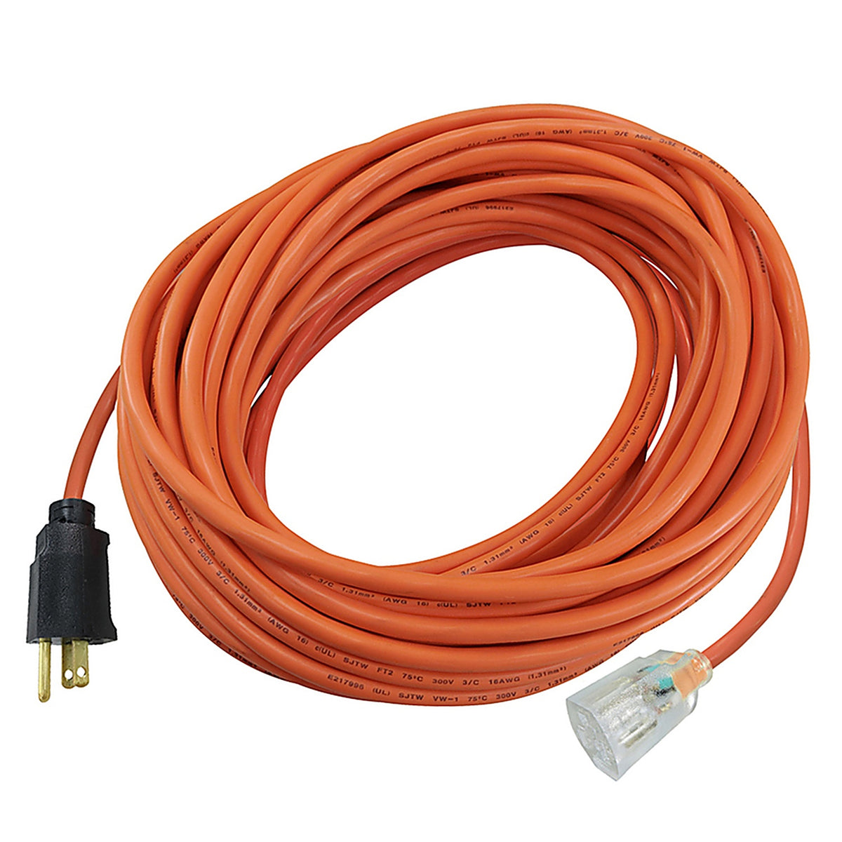 Projex - OU123JTW100OGP - Indoor or Outdoor 100 ft. L Orange Extension Cord 12/3 SJTW