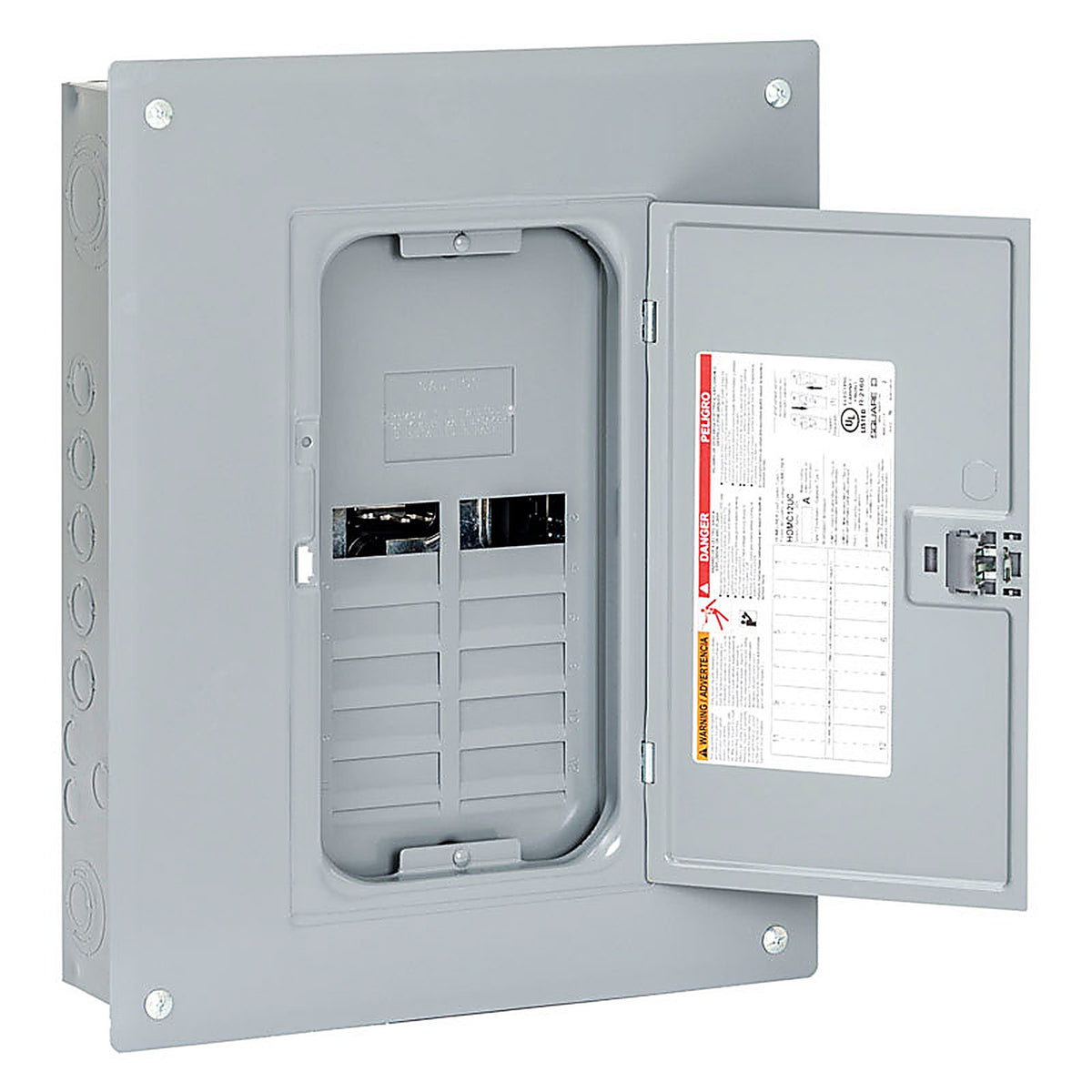 Square D - HOM1224L125PC - HomeLine 125 amps 120/240 V 12 space 24 circuits Combination Mount Main Lug Load Center