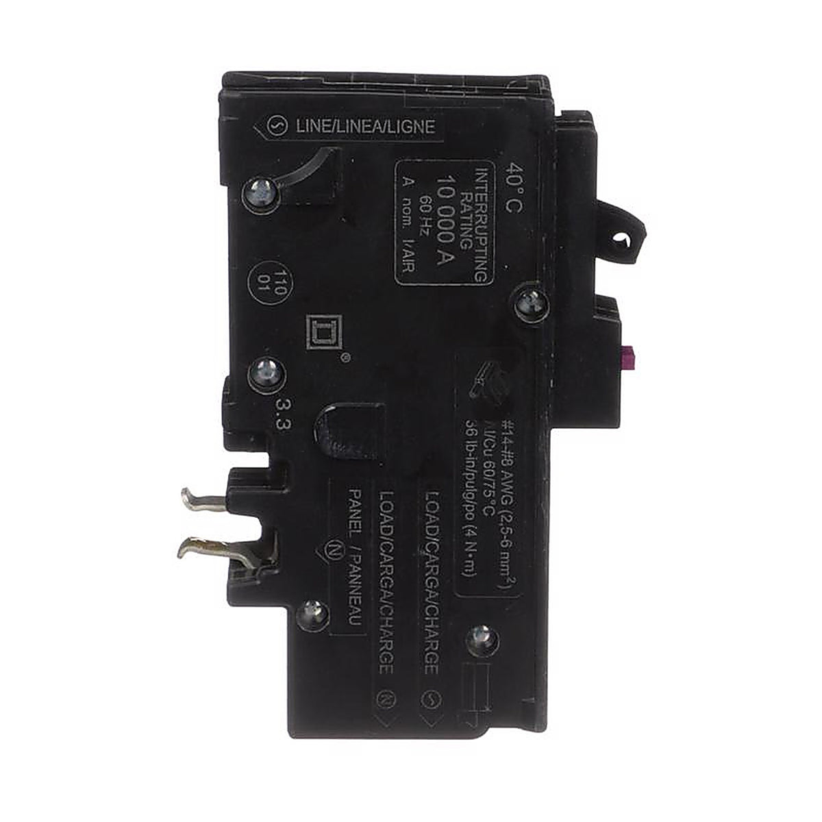 Square D - HOM120PDFC - 20 amps Arc Fault/Ground Fault Single Pole Circuit Breaker