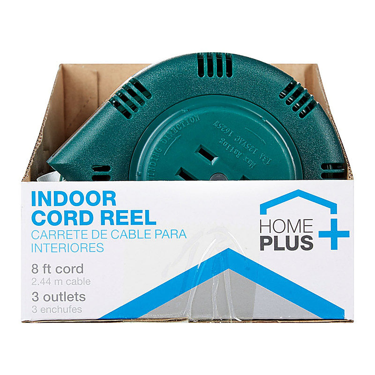 Home Plus - FW-735-D - 8 ft. L Plastic Cord Reel