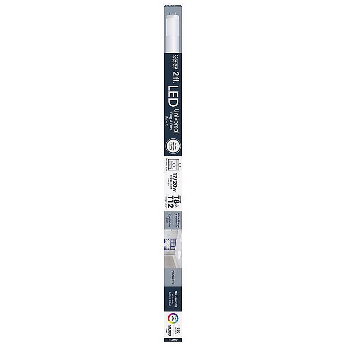 Feit Electric - T24/840/LEDG2 - Linear E26 (Medium) LED Bulb Soft White 60 Watt Equivalence 1 pk