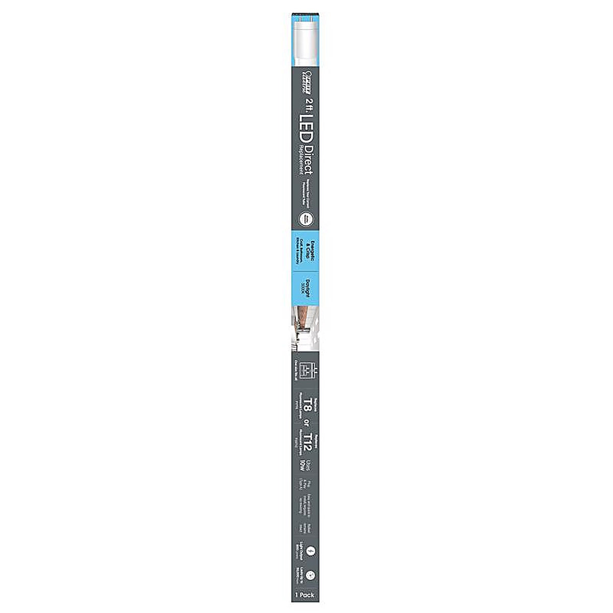 Feit Electric - T24/850/LEDG2 - Linear G13 (Medium Bi-Pin) LED Bulb Daylight 60 Watt Equivalence 1 pk