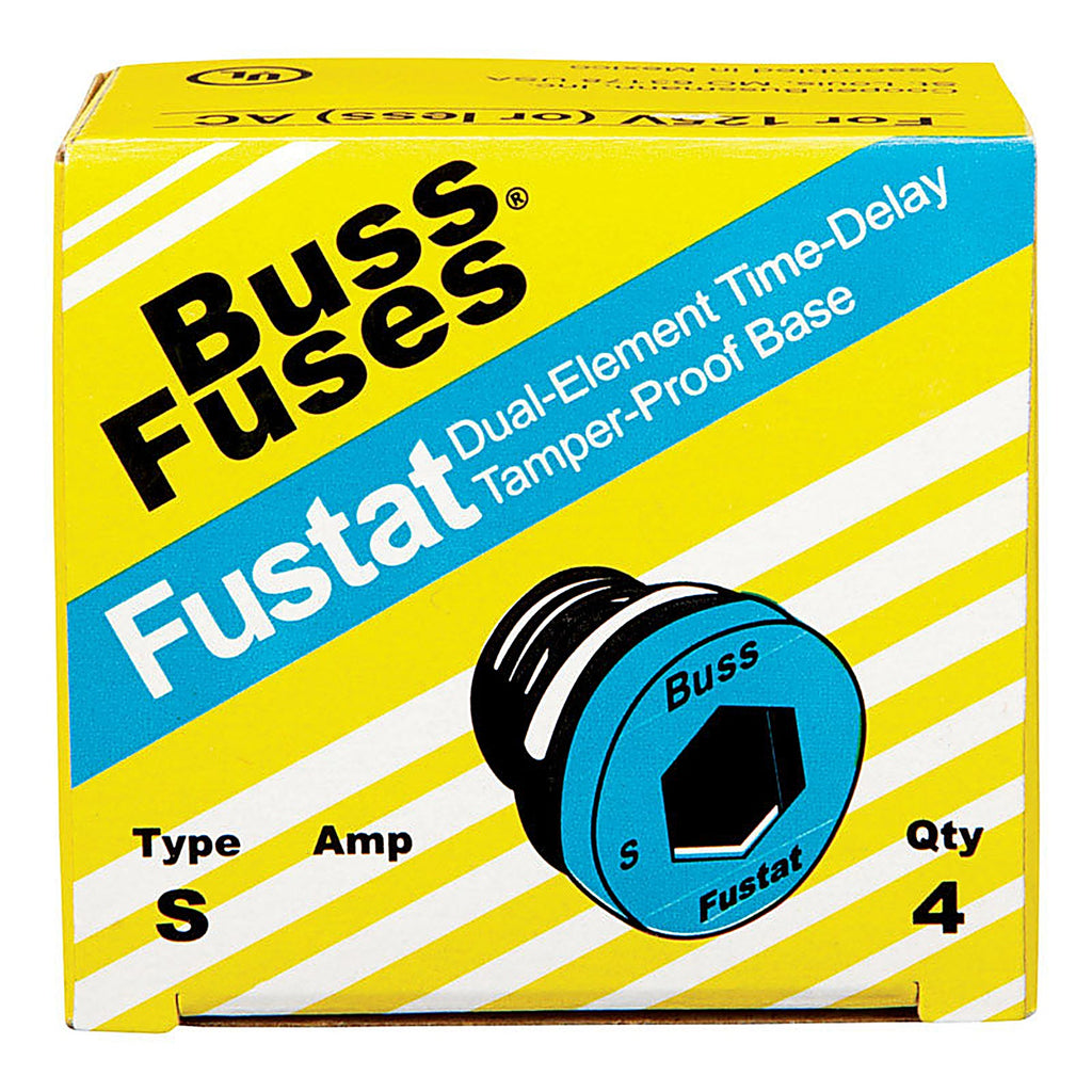 Bussmann - S-6-1/4 - 6-1/4 amps Plug Fuse - 4/Pack
