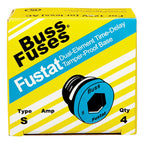 Bussmann - S-6-1/4 - 6-1/4 amps Plug Fuse - 4/Pack