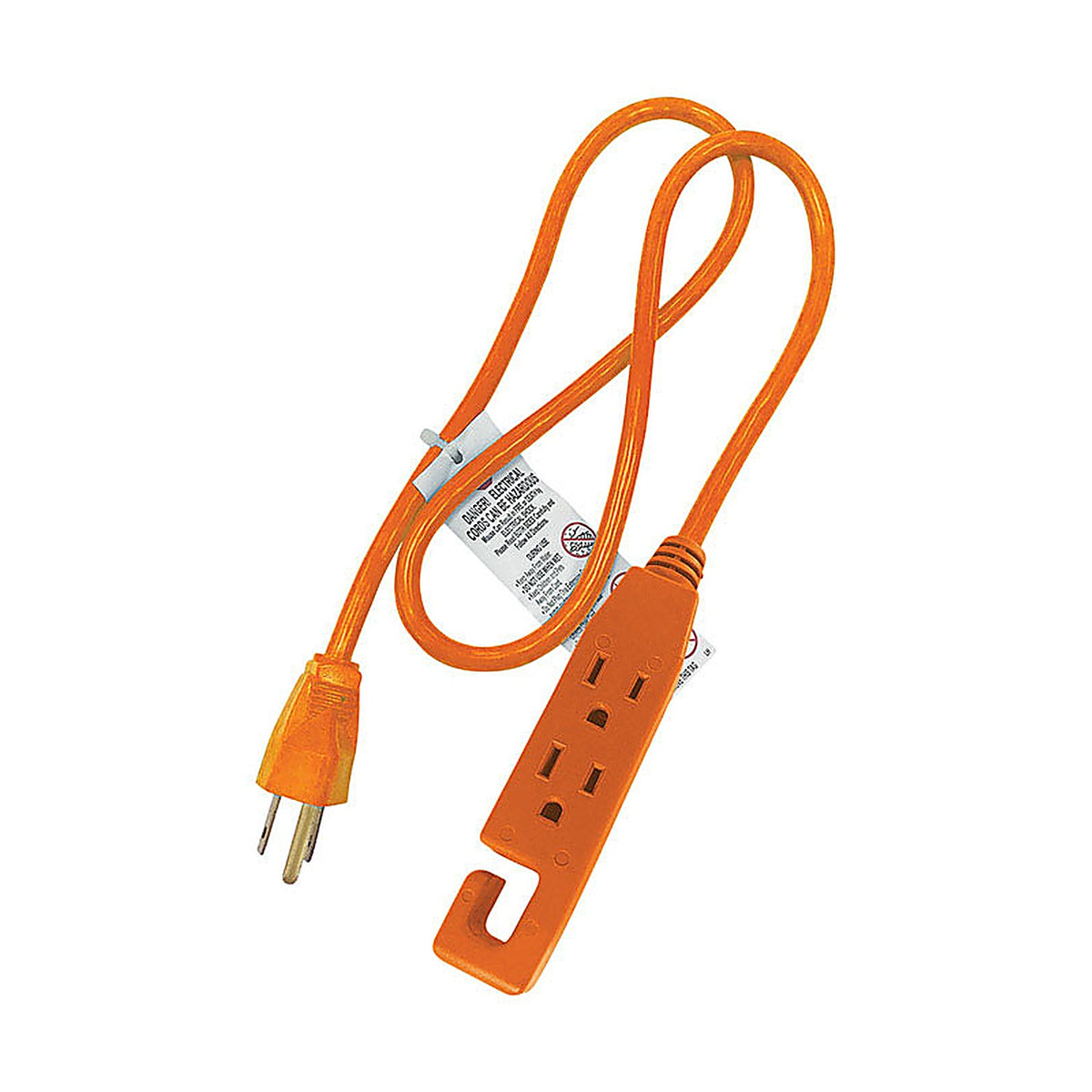 Projex - 1IP-002-003FOGP - Indoor 3 ft. L Orange Extension Cord 14/3