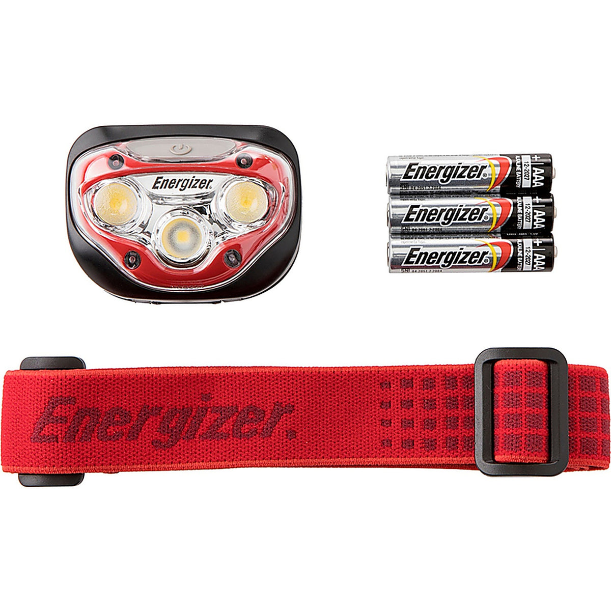 Energizer - HDB32E - Vision HD Headlamp 300 lm Red LED Headlight AAA Battery