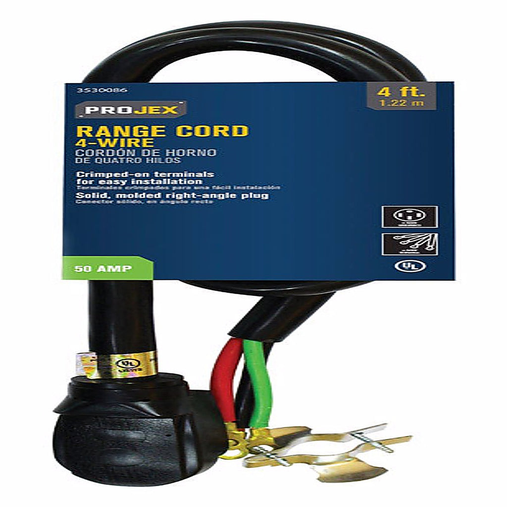 Projex - FW-831 - 6/2, 8/2 SRDT 250 V 4 ft. L Range Cord