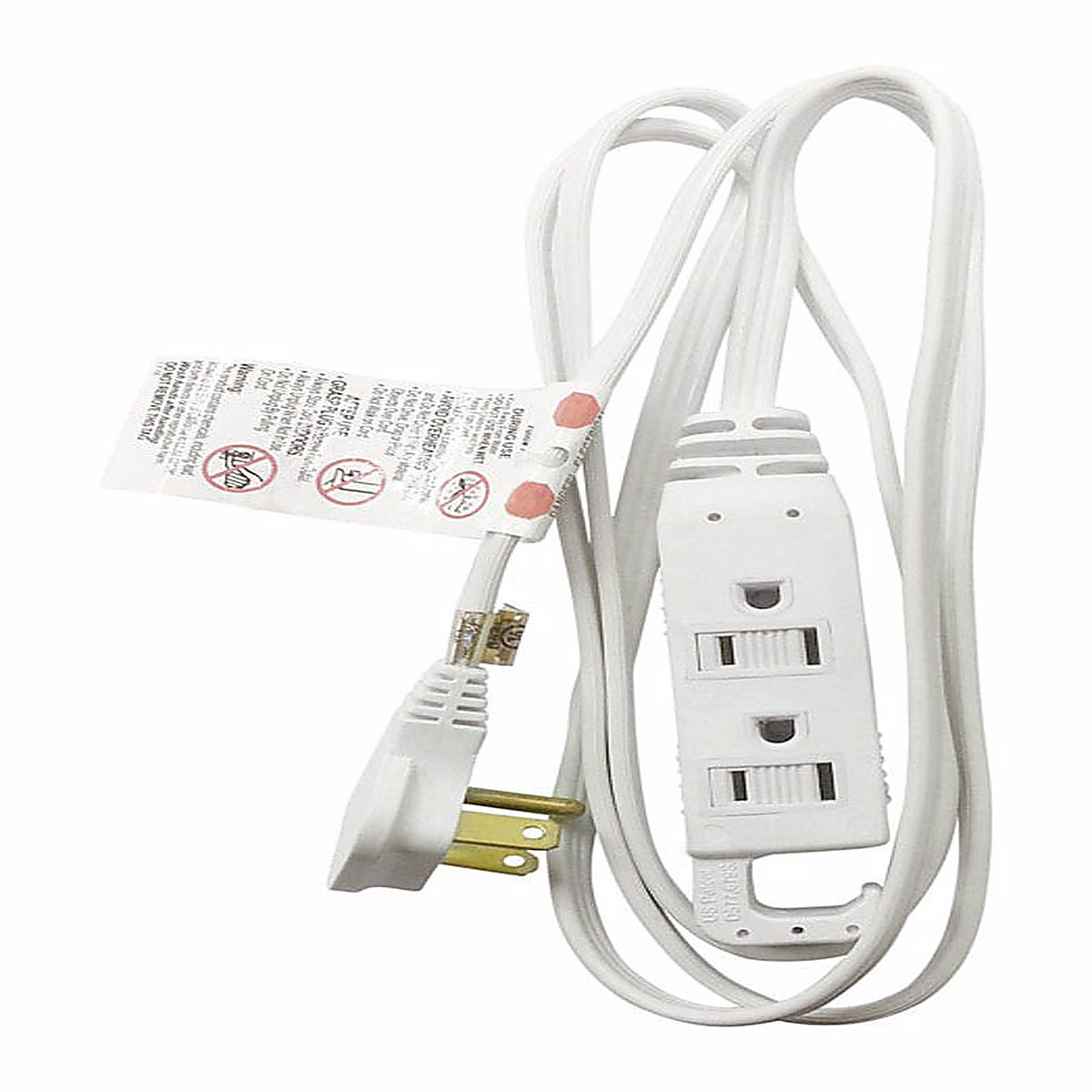 Projex - FW-1130-6FT/09P - Indoor 6 ft. L White Slim Plug Cord 16/3 SPT-2