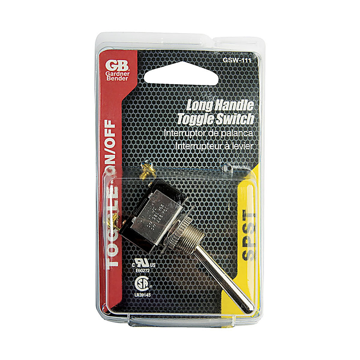 Gardner Bender - GSW-111 - Single Pole Toggle O-Ring Switch Silver - 1/Pack