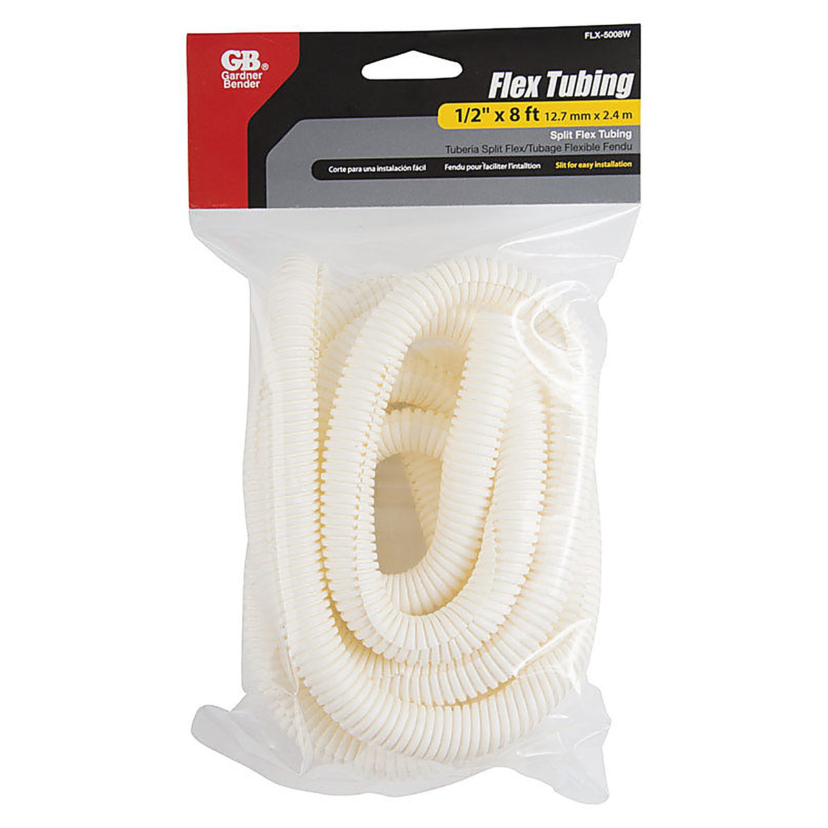 Gardner Bender - FLX-5008W - 96 in. L White Polyethylene Flex Tube