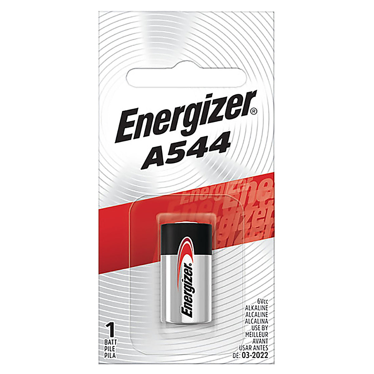 Energizer - A544BPZ - Alkaline A544 6 V Electronics Battery - 1/Pack