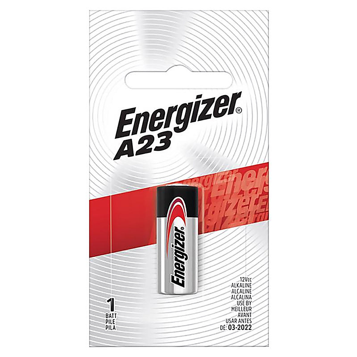 Energizer - A23BPZ - Alkaline A23 12 V 0.05 Ah Electronics Battery 1 pk