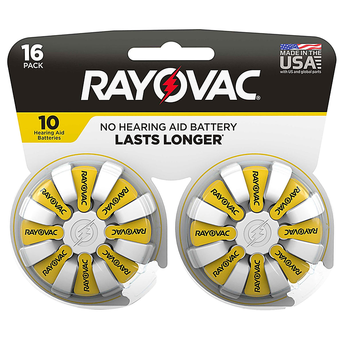 Rayovac - 45581 - Zinc Air 10 1.45 V Battery 16 pk