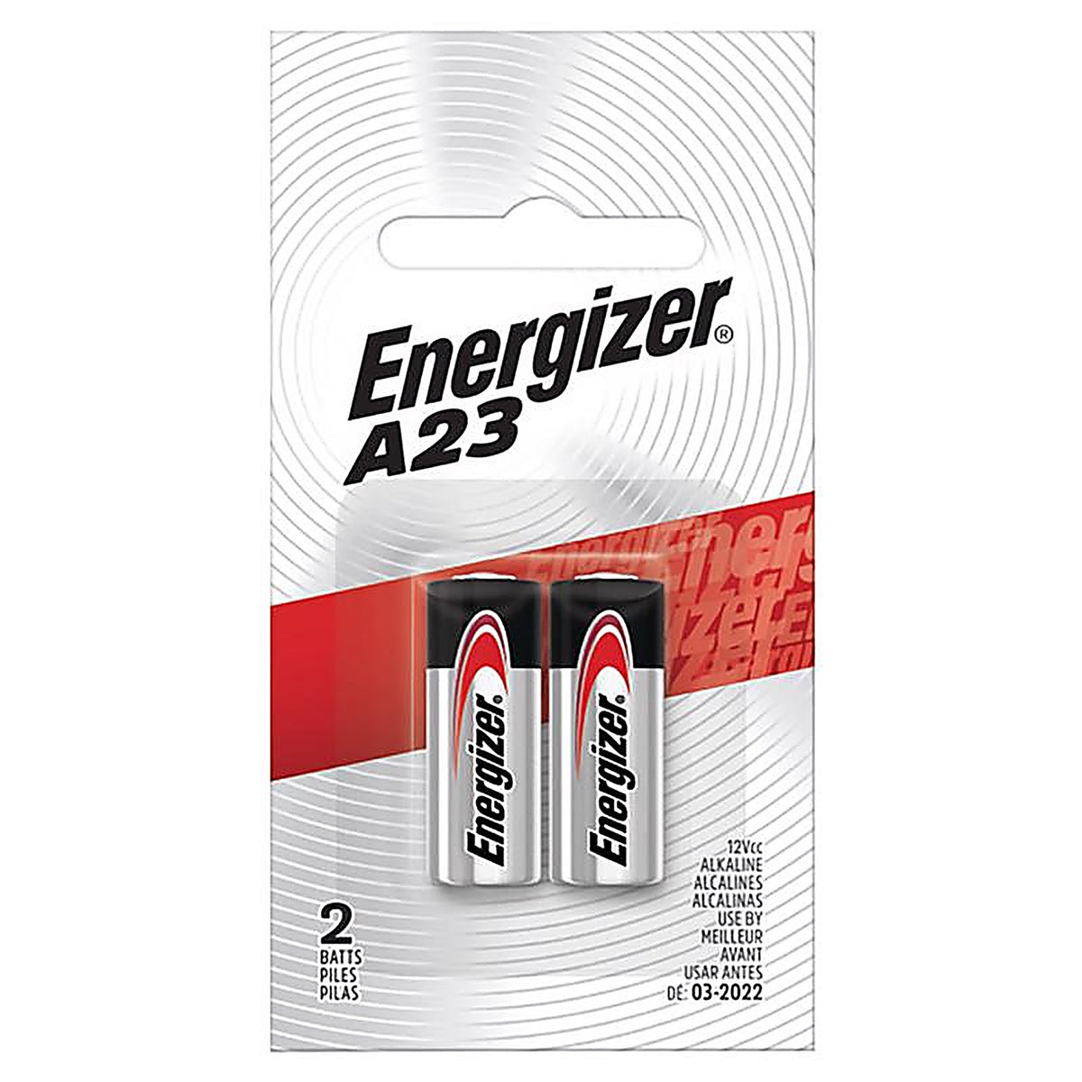 Energizer - A23BPZ-2 - Alkaline A23 12 V 0.05 Ah Electronics Battery 2 pk