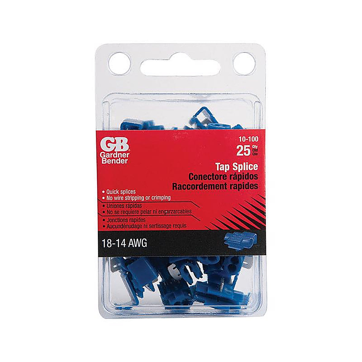 Gardner Bender - 10-100 - 16-14 Ga. Tap Splice Connector Blue - 25/Pack