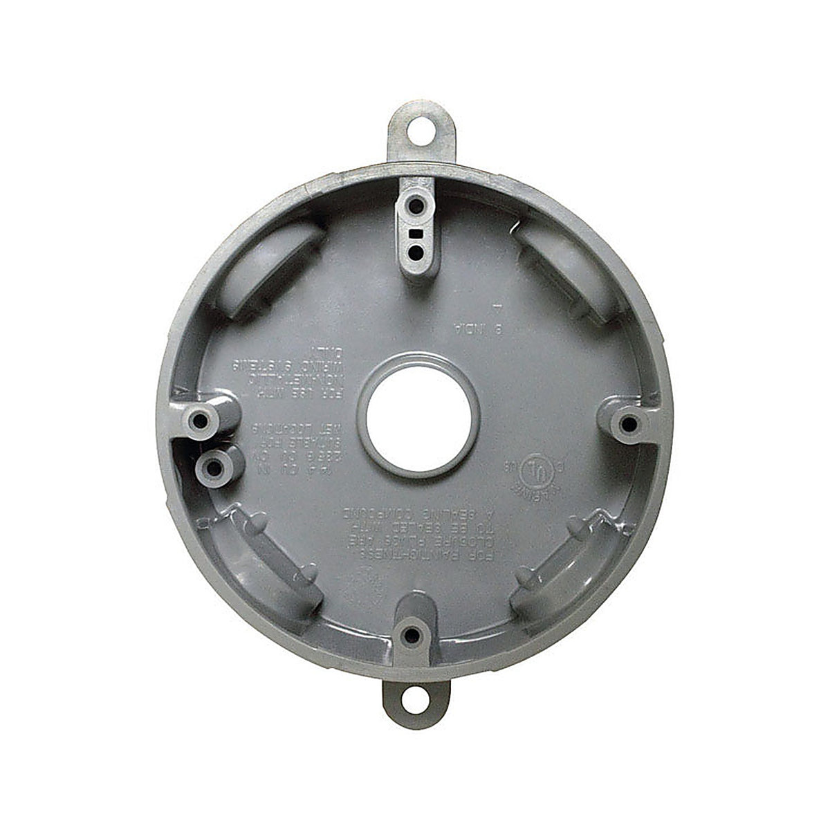 Sigma Electric - 14130 - 5-1/2 in. Round Plastic Weatherproof Box Gray