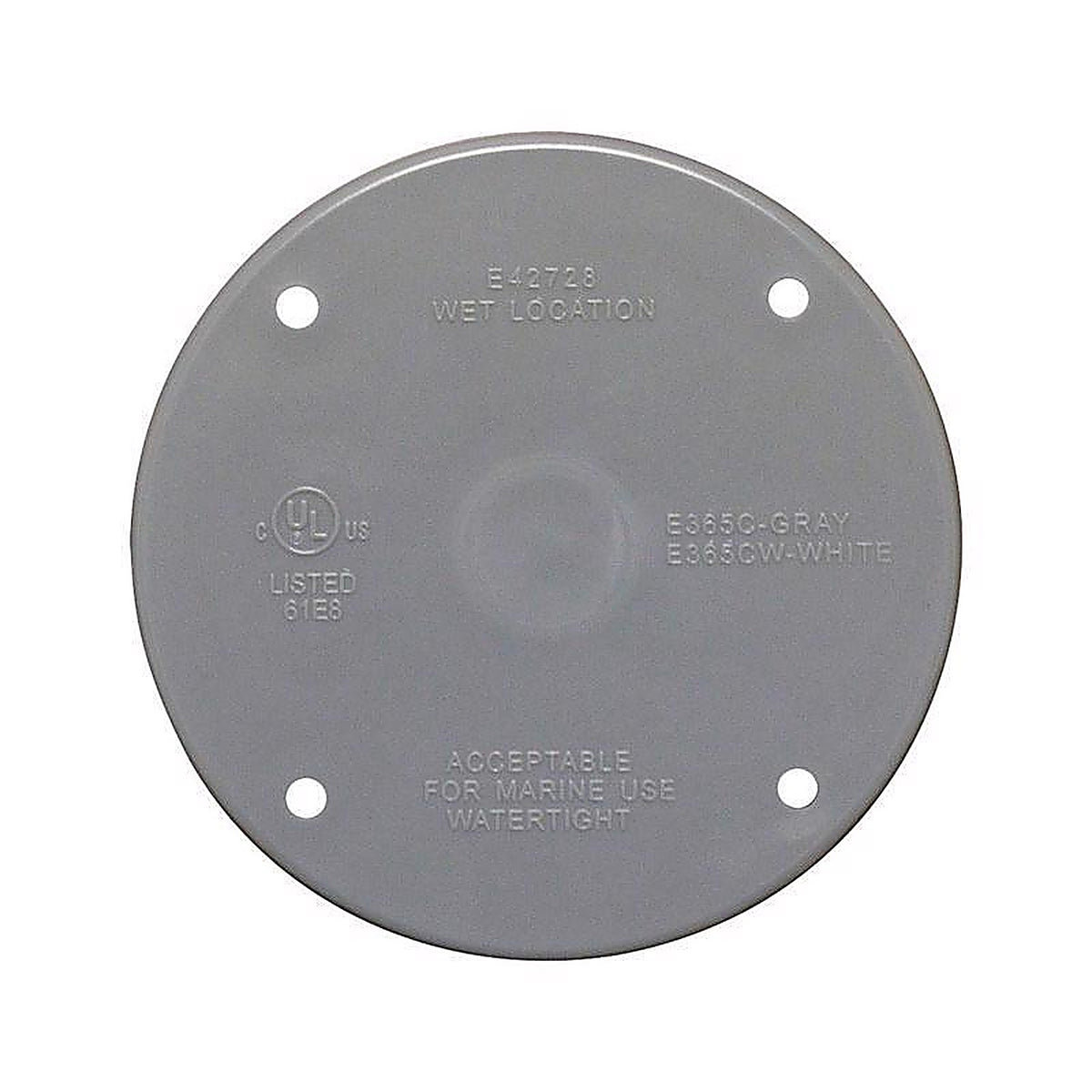 Sigma Electric - 14170 - Round Plastic Flat Box Cover For Wet Locations