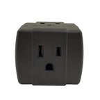 Projex - AB-26/01PRJ - Grounded 3 outlets Adapter 1 pk