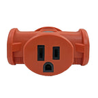 Projex - FA-848E/03BUPRJ - Grounded 3 outlets Triple Tap Adapter 1 pk