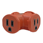 Projex - FA-848E/03BUPRJ - Grounded 3 outlets Triple Tap Adapter 1 pk
