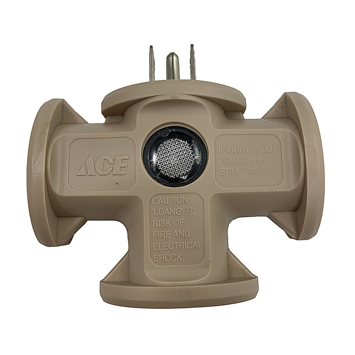 Projex - FA-848E/15BUPRJ - Grounded 3 outlets Triple Tap Adapter 1 pk