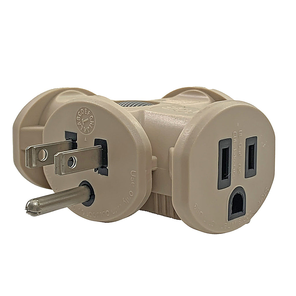 Projex - FA-848E/15BUPRJ - Grounded 3 outlets Triple Tap Adapter 1 pk